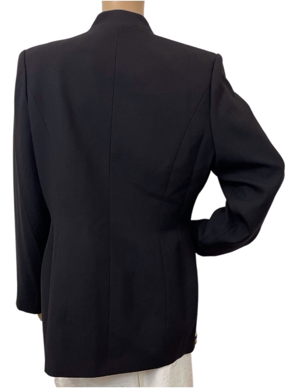 Natasia Collection New York Women's Black Embroidery Insert Blazer, 10 - Picture 2 of 8
